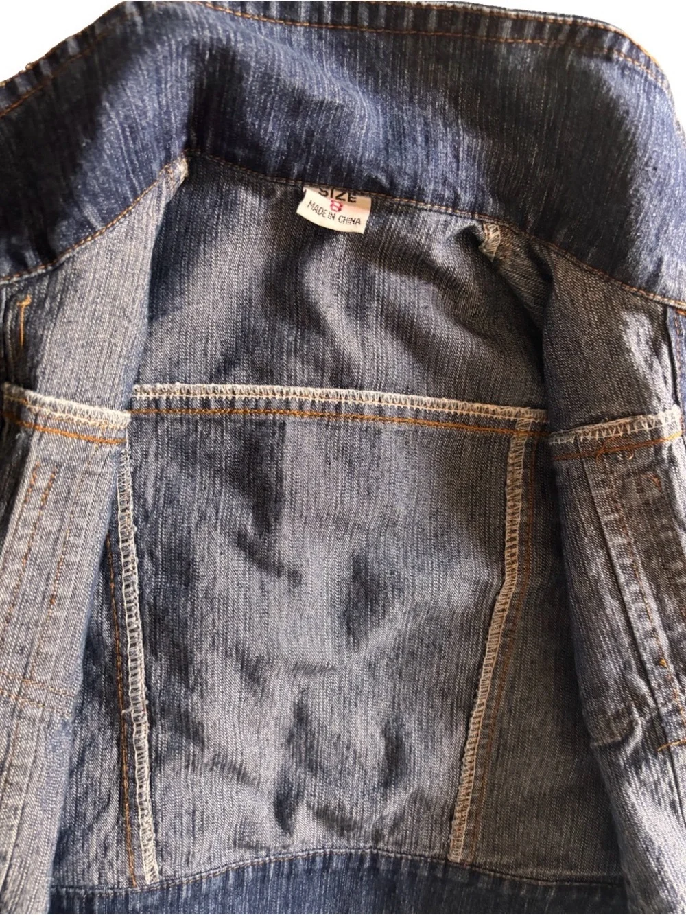 Classic Kids Dark Blue Denim Jacket with Button Front